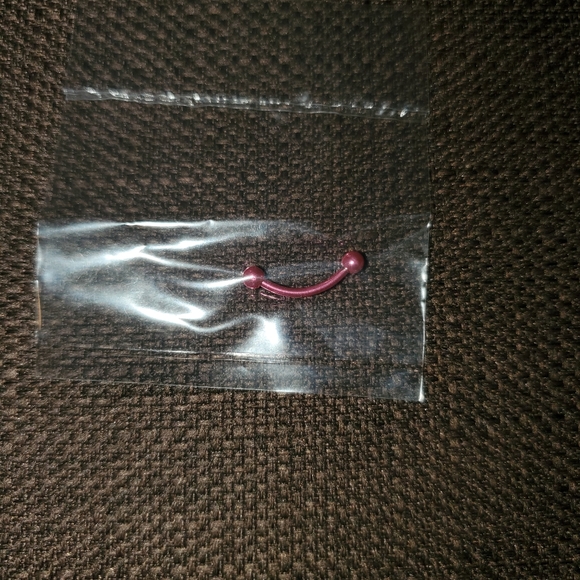 NEW NWOT Pink Electro Titanium Eyebrow/Rook Ring - Picture 3 of 3